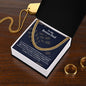 My Bonus Dad| Heart Makes Us Family - Cuban Link Chain