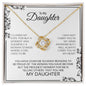 To My Daughter | Love Knot Necklace