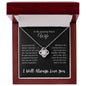 To My Amazing Future Wife | Love Knot Necklace