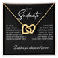 To My Soulmate | Interlocking Hearts necklace