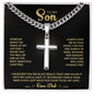 My Son| My Love & Light - Cuban Link With Cross Chain