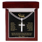 My Son| My Love & Light - Cuban Link With Cross Chain