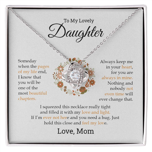 My Lovely Daughter| My Love & Light - Love Knot Necklace
