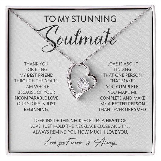 To My Stunning Soulmate | Forever Love Necklace